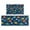 DarkBlue Dinosaurs Stars, variant on DarkBlue Sunflower Bee Pattern Kitchen Rugs Sets Of 2,Anti Fatigue Kitchen Mat Rugs Non Slip Washable,Decorative Kitchen Floor Mats for Kitchen,Sink,Laundry,17"x30"+17"x47"