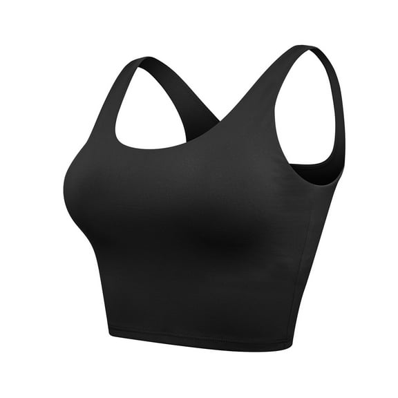 Tinglu Women Sling Tube Top Solid Wrap Chest with Padded Comfortable Vest