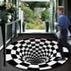 thumbnail image 1 of Carpet, 3D Floor Mat, Carpet for Bedroom, Black and White Mesh Home Decor (C), 1 of 5