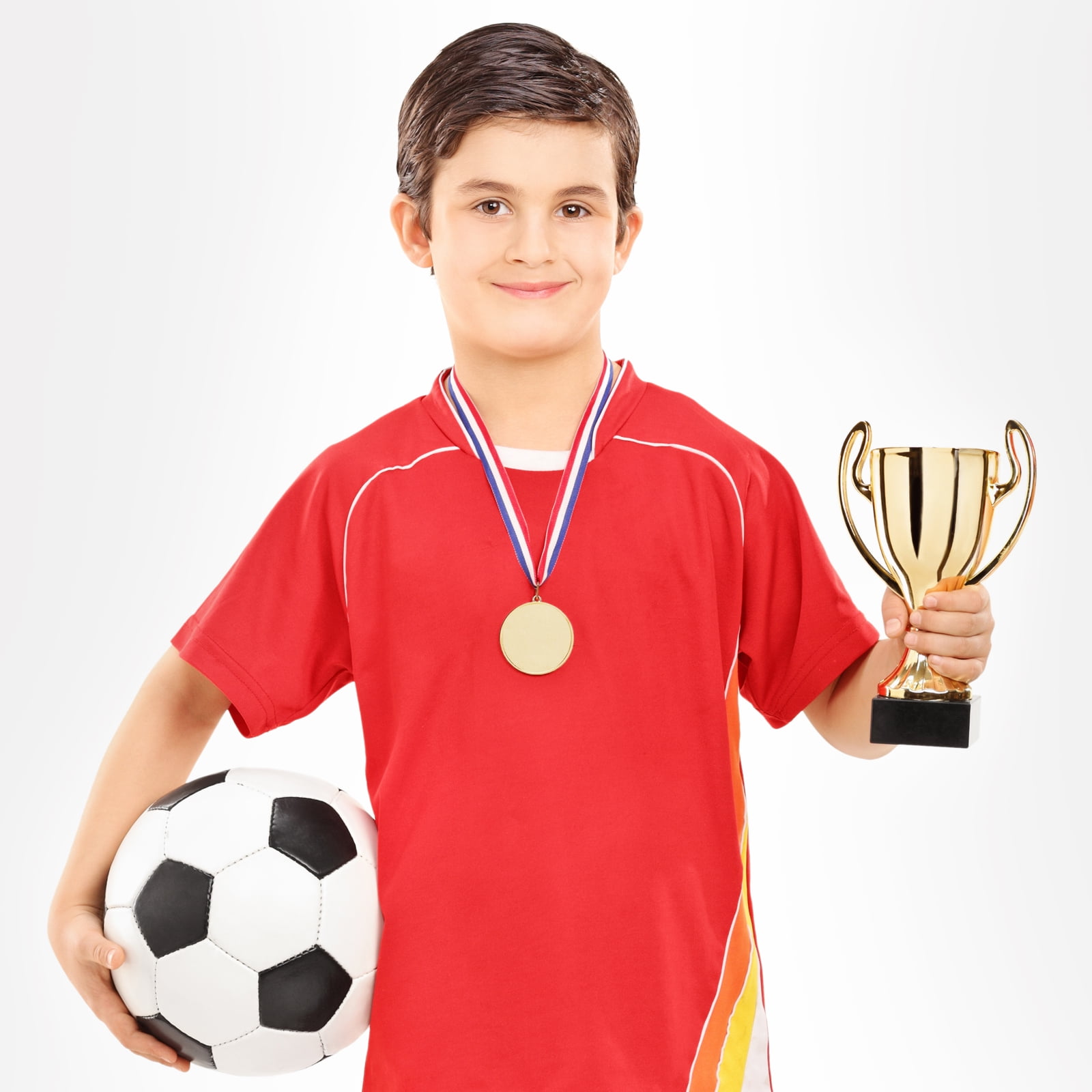 Uxcell Gold Award Medals, 1st  Style Winner Medals with Neck Ribbon, Golden 15Pcs