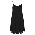 thumbnail image 1 of DYMADE Robe Débardeur d'Été Sans Manches Décontractée à Bretelles Spaghetti Couleur Unie pour Femmes, 1 of 2