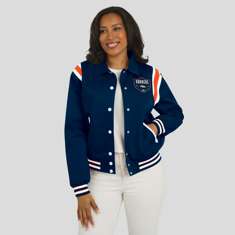 Women's WEAR by Erin Andrews Navy Denver Broncos Varsity