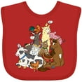 thumbnail image 3 of Inktastic Happy Farm Animals Boys or Girls Baby Bib, 3 of 4