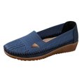 thumbnail image 6 of Womens Knit Orthopedic Wedges Slip on Loafers Fall Casual Walking Driving Non Slip Work Shoes, 6 of 7