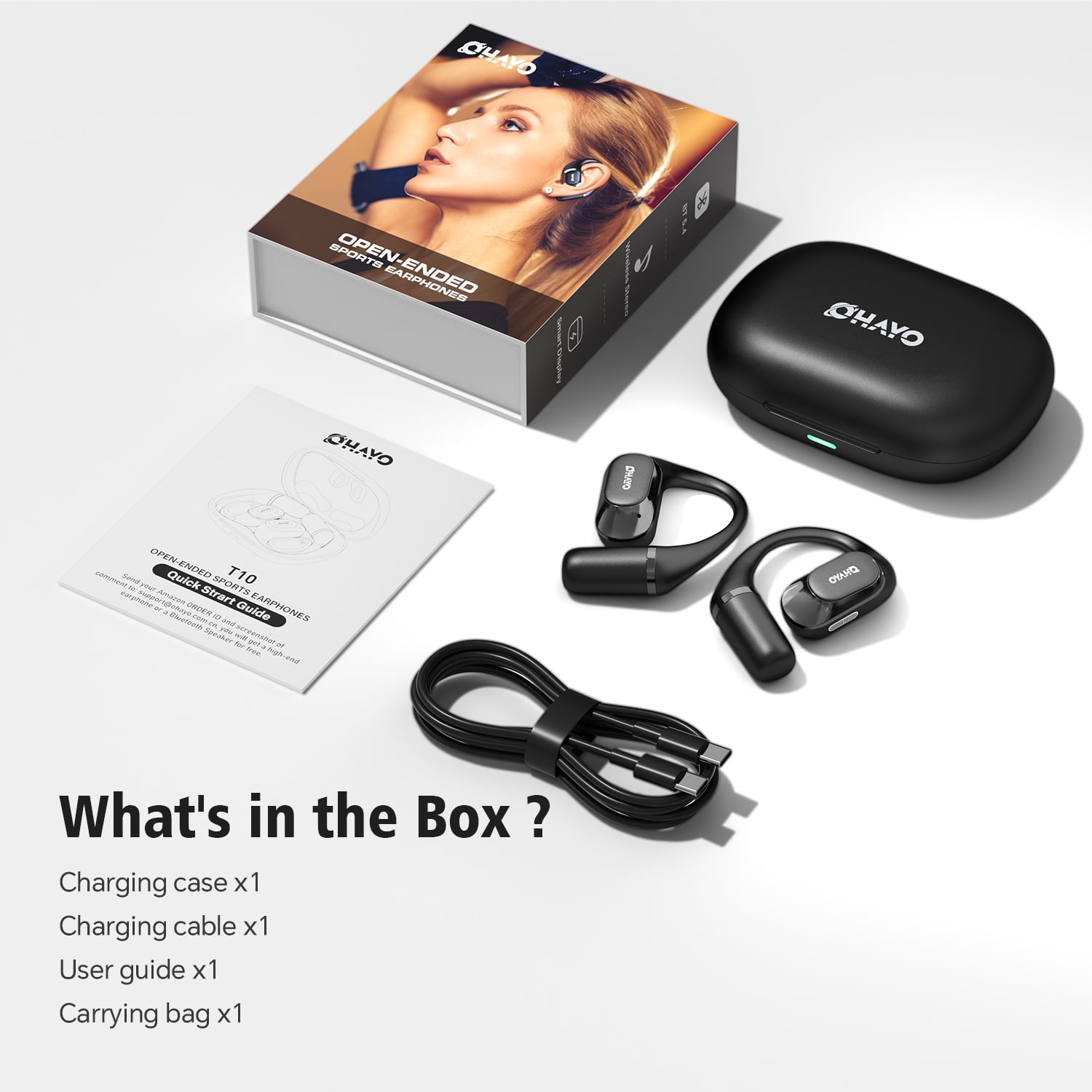 Wireless Earbud, Bluetooth 5.4, Smart Digital Display, 40-Hour Battery Life, IPX6 Water Resistance, Touch Controls, Ideal for Cycling, Running, and Working Out