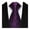 Purple, variant on Callipe Business Tie Square Geometric Design Solid Color Smooth Satin Formal Tie Casual Necktie Street Events Weddings Accessories
