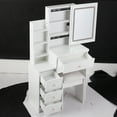 thumbnail image 6 of Small Size Vanity Table Set with Touch Control LED Mirror, 6 of 9