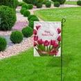 thumbnail image 5 of SKYSONIC Garden Flag Pink Tulips with Happy Mother's Day Garden House Sports Flags 12x18 in Polyester Decorative Flags for Home Garden Flowerpot, 5 of 7