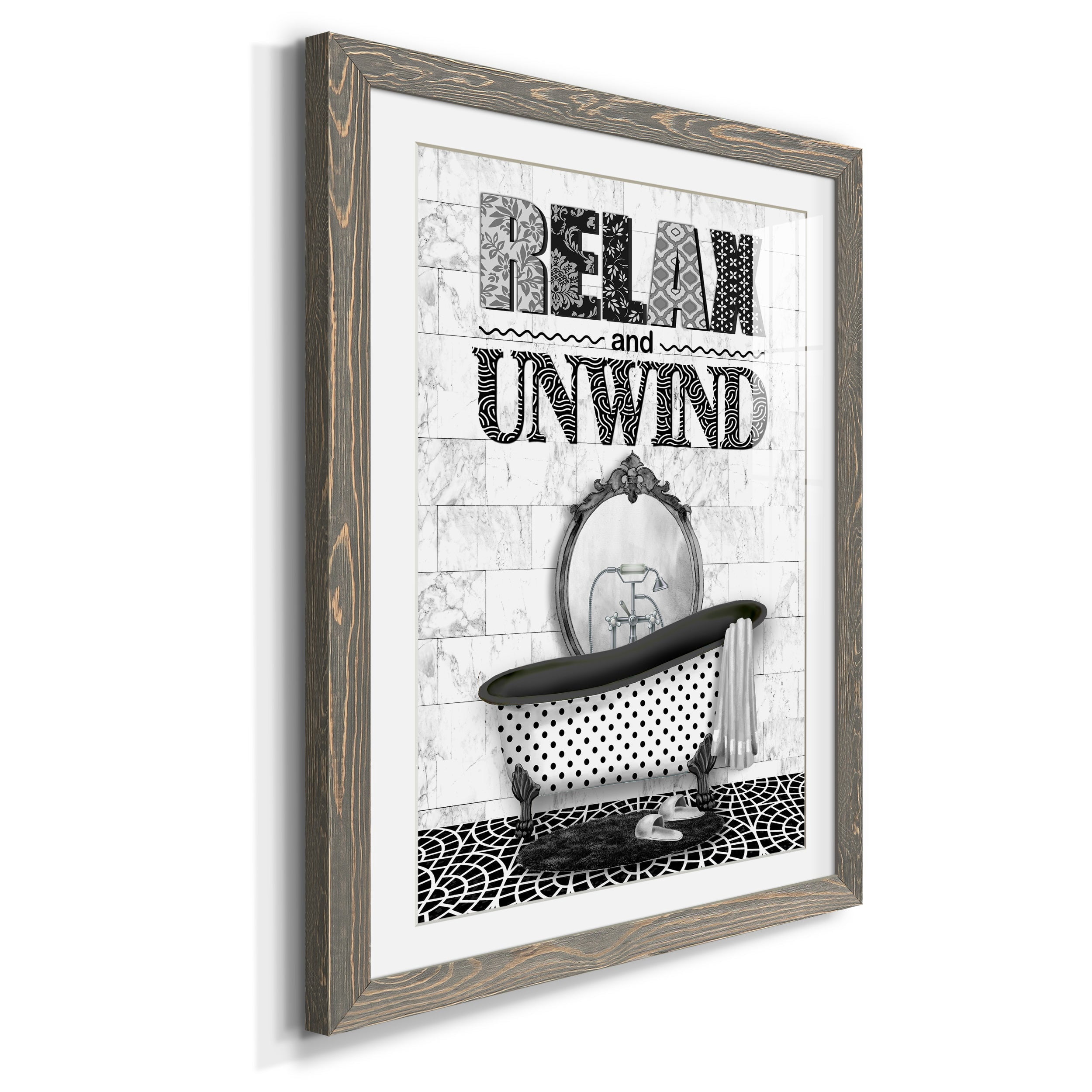 Relax and Unwind - Premium Framed Print - Distressed Barnwood Frame - Ready to Hang
