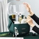 thumbnail image 5 of Caja de almacenamiento de cosméticos para maquillaje, impermeable y a prueba de polvo, con tapa y cajón completamente abiertos, estante portátil para el cuidado de la piel con asa para mostrador de, 5 of 7