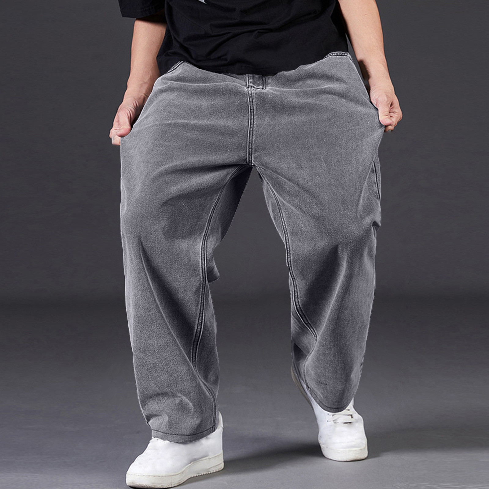 jjayotai Baggy Jeans for Men, Mens Jeans Relaxed Loose Fit Pants