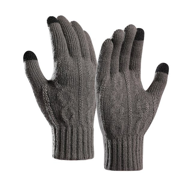 Sonducket Guante de manopla para mensajes de texto con pantalla táctil para hombres y mujeres, dedos cálidos mientras usa dispositivos Premium guantes y mitones Gris oscuro