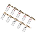 thumbnail image 1 of Right Angle Banana Plugs, Copper Gold Plated Sound Banana Plugs   For Sound Jack Connector, 1 of 8