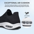 thumbnail image 5 of AMANSSE Men's Sneakers Slip on Lightweight Breathable Mesh Fitness Tennis Athletic Walking Shoes Black Size 10, 5 of 7