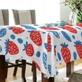 thumbnail image 5 of Yayeee Tablecloths 60" x 120" Rectangle Wrinkle Resistant Party Table Cover, Playful Strawberries, 5 of 8