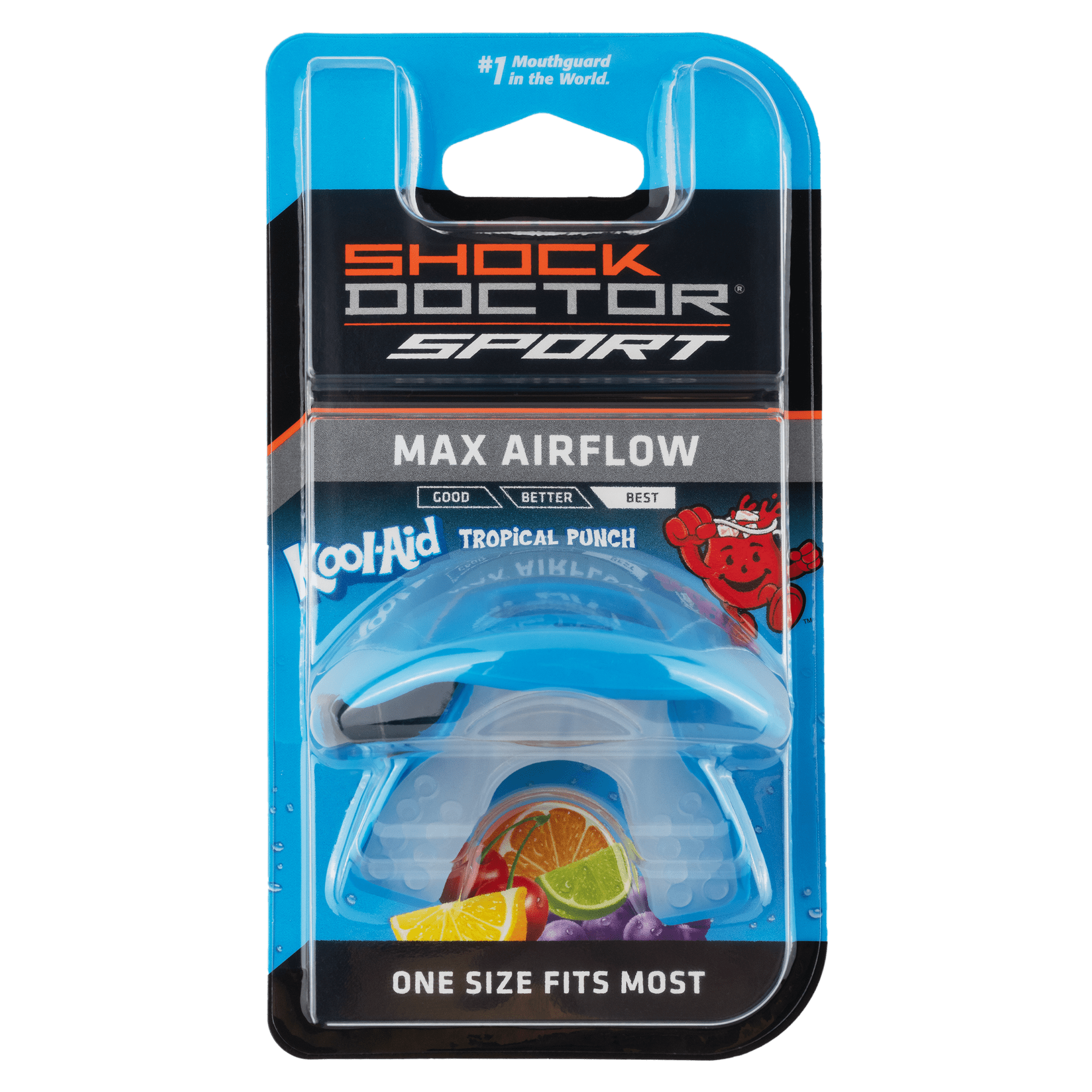 Shock Doctor, Max Air Flow Lip Guard, Youth, Kool-Aid Tropical Punch