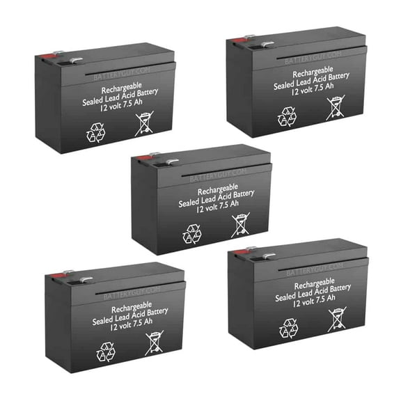 BatteryGuy Exide PW 3115-420 (5 pack, rechargeable, High Rate)