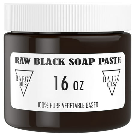 Raw Black Soap Paste - 100% Pure - Best For Treating Rosacea, Rashes, Dryness And Other Skin Conditions - 1