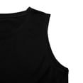 thumbnail image 3 of Tweang Sleeveless Tops Long Tank Tops Casual Blouses Summer Casual Flowy Tank wide strap tanks Gauze Shirts for Women thick strap tank women's tanks & camis Loose Fit womens blouses Black 3XL, 3 of 8