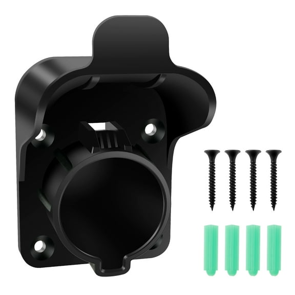 Ikoopy EV Charger Holder Heat Resistant EV Cable Holder Easy to Install Electric Car Charger Holder Multifunctional EV Charging Cable Holder for Indoor and Outdoor Use