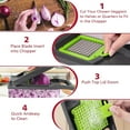 thumbnail image 5 of Vegetable Chopper, Pro Onion Chopper, 16 in 1Multifunctional Food Chopper, Kitchen Vegetable Slicer Dicer Cutter,Veggie Chopper With 8 Blades,Carrot Chopper With Container (Grey), 5 of 6