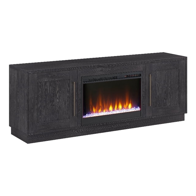 Henn&Hart 68"W Trasitional Engineered Wood TV Stand in Charcoal Gray