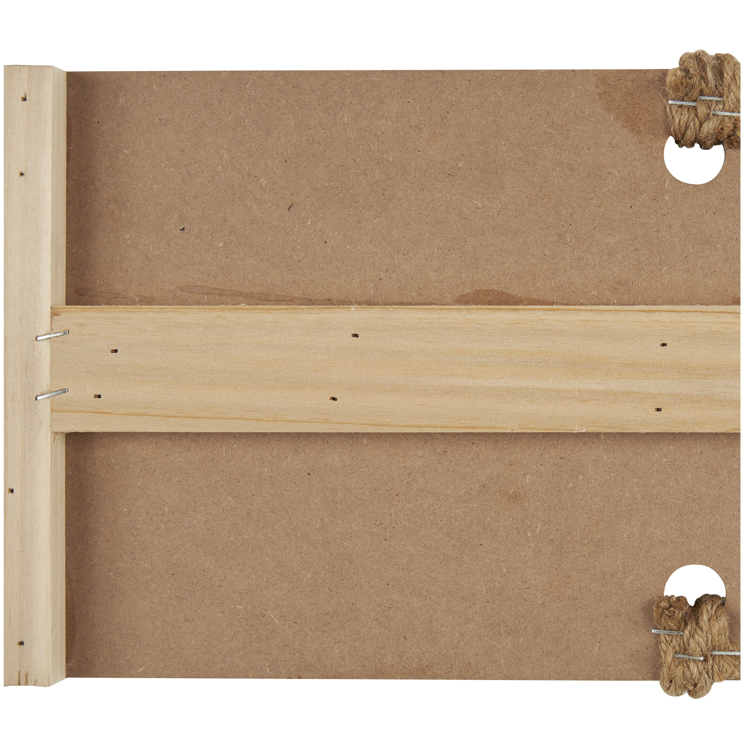 DecMode Blue Wood Sign Wall Decor