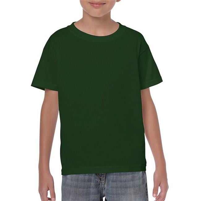 Heavy Cotton Forest Green Youth TShirt, Medium Case of 12 Walmart