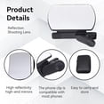 thumbnail image 3 of Mirror Effect Lens - Capture Stunning Reflections Instantly, Smartphone Camera Mirror Reflection Clip Kit, Adjustable Angle Mobile Phone Camera Mirror Clip for Travel (white-1Pc), 3 of 7