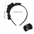 thumbnail image 3 of Unique Bargains 1 Pc Fashion Elegant Knotted Headband for Women for Girls 5.91"x1.57" Black, 3 of 4