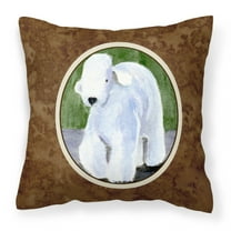Carolines Treasures SS8683PW1414 Bedlington Terrier Fabric Decorative Pillow, 14Hx14W, multicolor