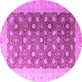 thumbnail image 1 of Ahgly Company Indoor Round Oriental Purple Traditional Area Rugs, 8' Round, 1 of 4