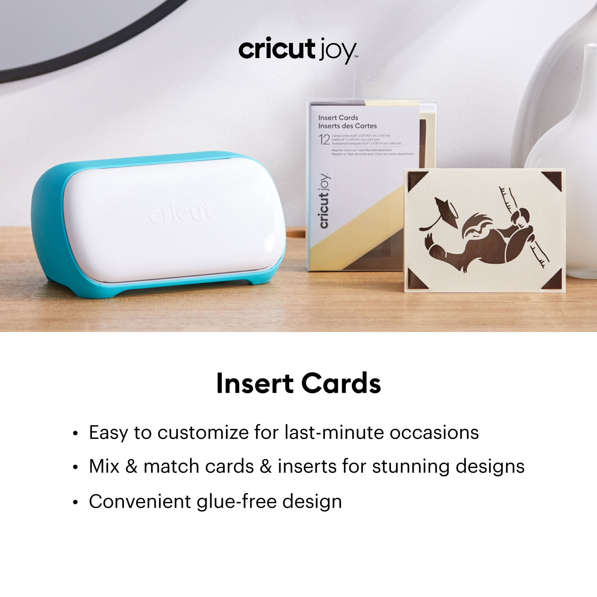 Cricut Joy™ Insert Cards, Black/Silver Holographic 4.25 x 5.5