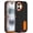 Black/Orange, variant on MYKOMI for iPhone 16 Case with 2 Screen Protectors,Heavy Duty Shockproof Drop Protection Military Grade Tri-Layer Rugged Cell Phone Cover with Built-in Invisible Kickstand for Apple 16 6.1“