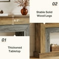 thumbnail image 6 of Tribesigns 63" Console Table, 2-Tier Farmhouse Wooden Sofa Table Behind The Couch, Brown & Grey, 6 of 8