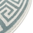 thumbnail image 6 of Unique Loom Outdoor Coastal Collection Area Rug - Caye (4' Round Aqua/Ivory), 6 of 9
