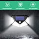 thumbnail image 4 of Solar Lights Outdoor【Upgraded Version】100 LED Waterproof Outdoor Lights 270° 1200mAh Solar Light 180° Solar Motion Sensor Solar Spotlight Wall Light for Garden [Energy Class A+++], 4 of 5