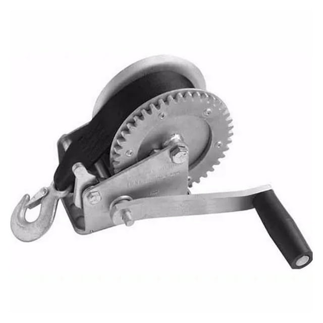 800lbsx4-6M Boat Truck Auto Portable Hand Manual Winch With Webbing Sling, Hand Tool Lifting Sling