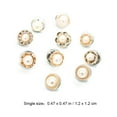 thumbnail image 2 of 10pcs Flower Button Shirt Chiffon Cardigan Neckline Brooch Pin Cufflinks Scarf Buckles Pearl Style, 2 of 5