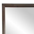 thumbnail image 2 of 33 Inch Rectangular Mid Century Modern Mirror, Brown and Silver - Saltoro Sherpi, 2 of 5