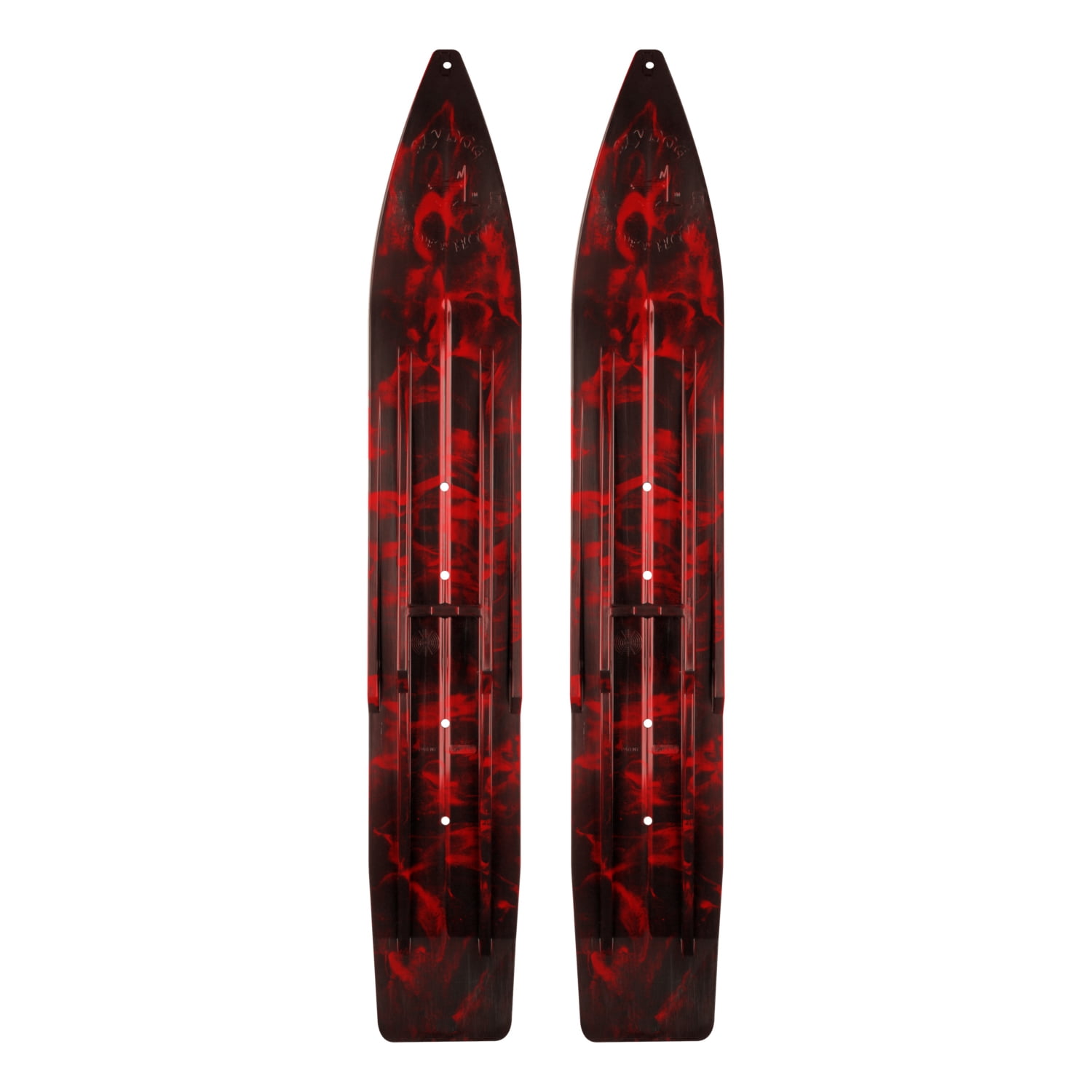 SLYDOG SKIS Powder Hound Ski Black, Red #310154 by SLYDOG SKIS