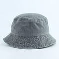 thumbnail image 3 of CoCopeaunts Denim Bucket Hat for Women Street Travel Work Wild Wear Men Fisherman Hats Lightweight Collapsible Cotton Basin Hat, 3 of 8