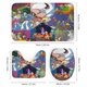 thumbnail image 3 of Misterios raros de Archie-theme 4-Piece Shower Curtain Set with Rugs, Waterproof Bathroom Decor Set Includes Bath Mat, U-Shaped Rug, Toilet Lid Cover and Curtain with Hooks, 3 of 6