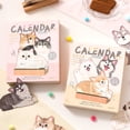 thumbnail image 2 of Naiovety Calendario de escritorio 2026 con hermosas ilustraciones de gatos y perros, una cada mes. Decoración del hogar tipo+1, 2 of 6