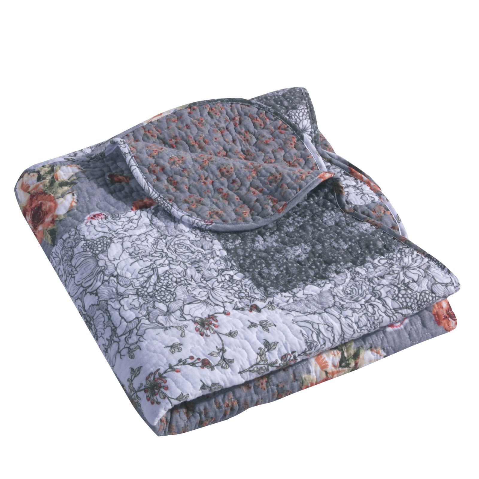Giulia Quilted Throw Blanket by Barefoot Bungalow