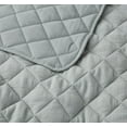 thumbnail image 6 of Chezmoi Collection 3-Piece Cotton Gauze Oversized King Quilt Set, Light Blue-Gray Soft Washed Cotton Gauze Bedspread, Lightweight Breathable for All Season, 6 of 9