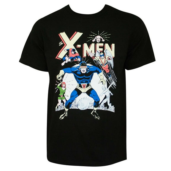 X-Men Classic Cyclops Men's Black T-Shirt-Medium