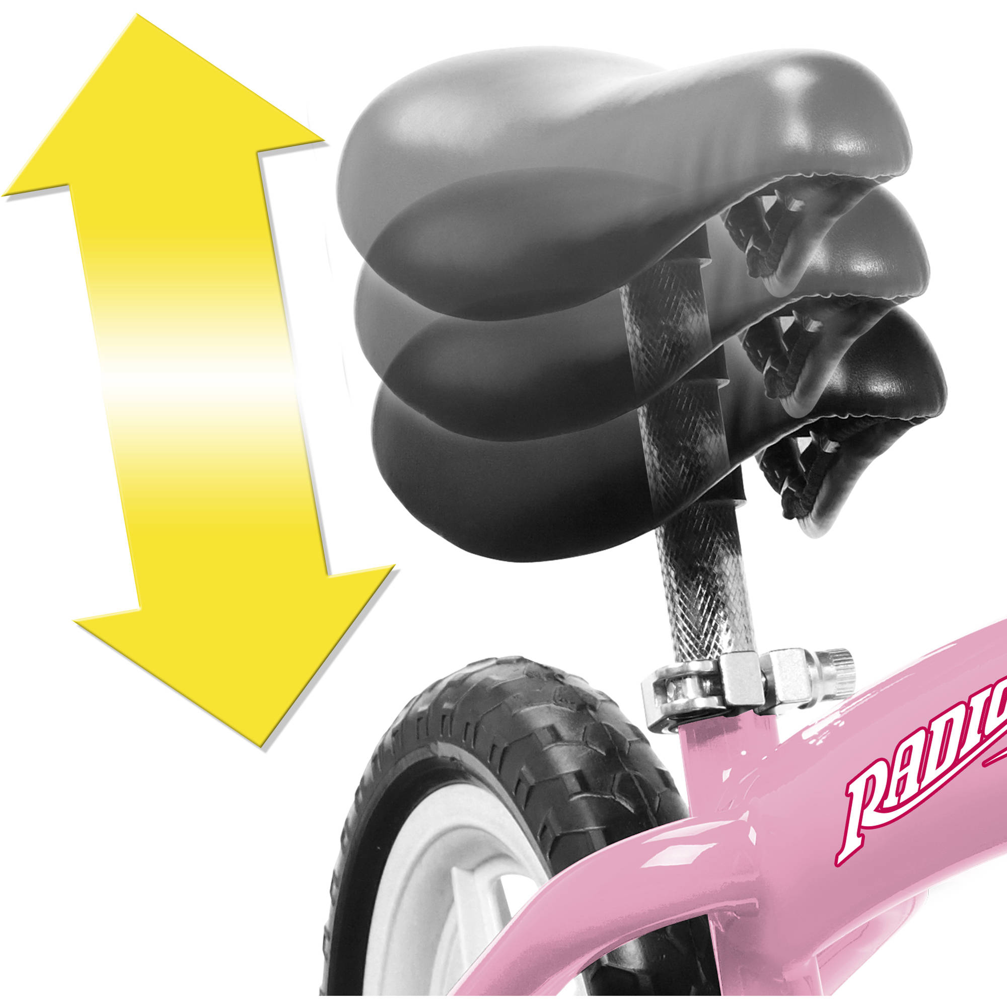 Radio Flyer, Glide & Go Balance Bike, 11" Wheels, Pink - image 3 of 6
