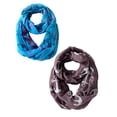 thumbnail image 1 of Peach Couture All season Infinity Loop Scarves Border Anchor Print, 1 of 5