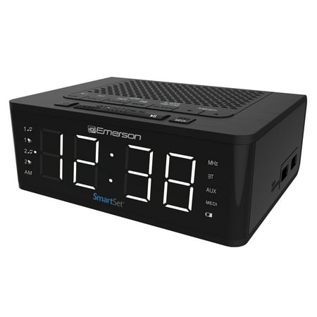 Emerson SmartSet Alarm Clock Radio with Bluetooth Speaker & Charging Station, (Best Classical Radio Station)